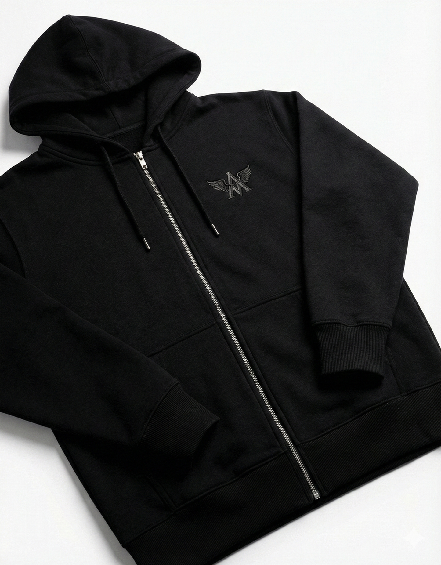 Arvitan "Signature" Embroidered Zip Hoodie | 400 GSM Heavyweight