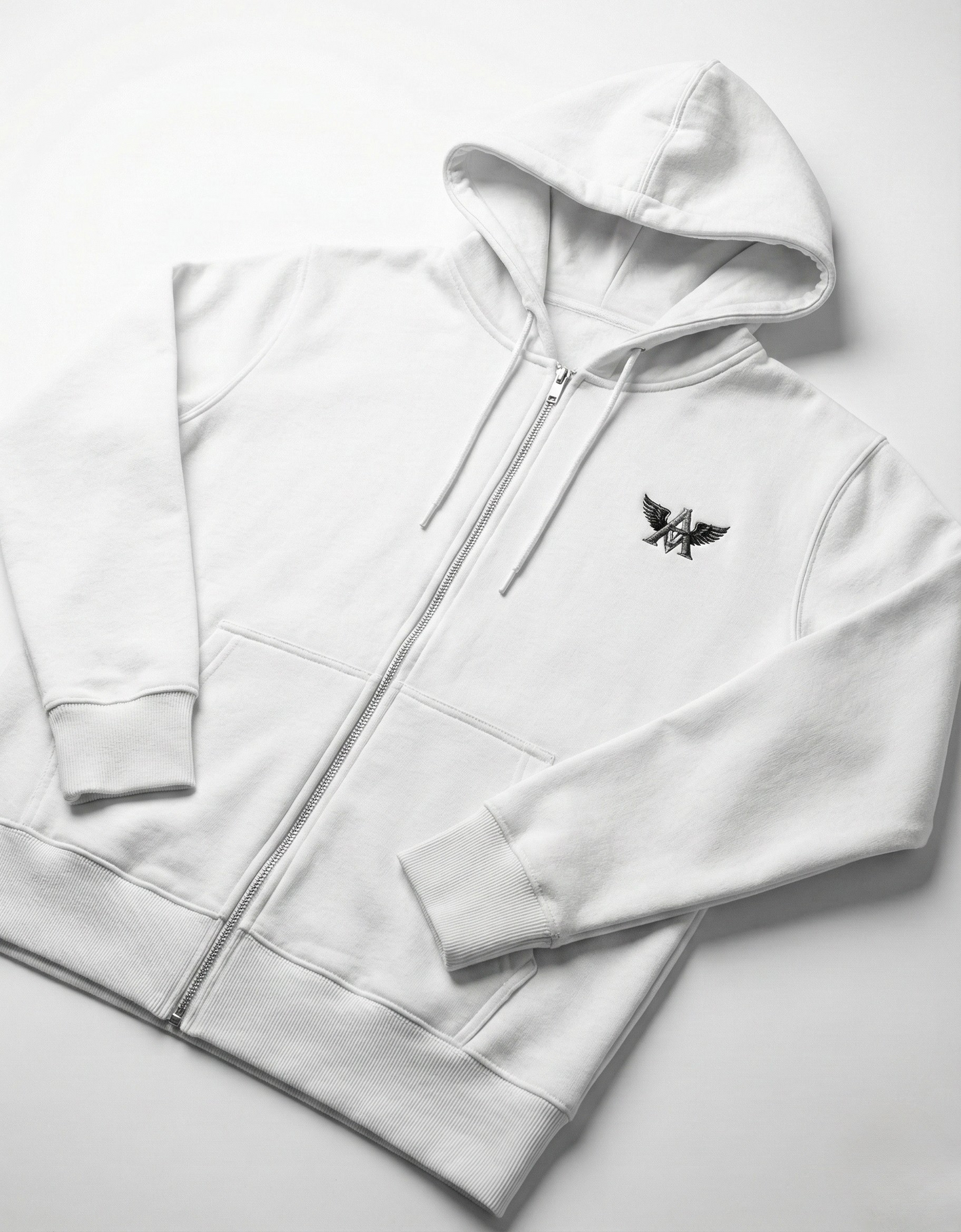 Arvitan "Signature" Embroidered Zip Hoodie | 400 GSM Heavyweight