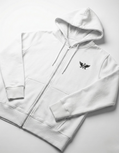 Arvitan "Signature" Embroidered Zip Hoodie | 400 GSM Heavyweight